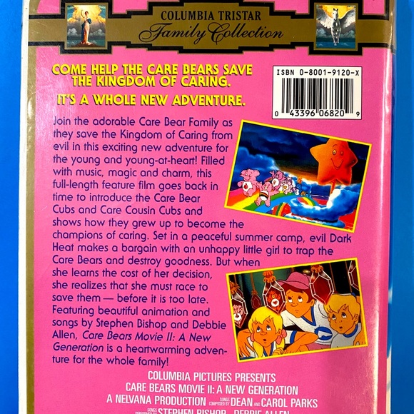 CARE BEARS 1986 MOVIE II A NEW GENERATION COLUMBIA TRISTA COLLECTION VHS 77min - Picture 6 of 13